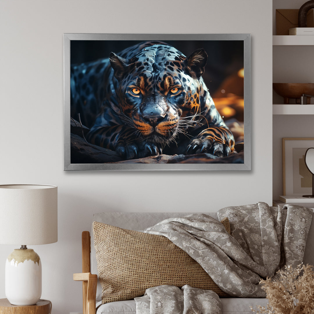 Wild Panter Resting In The Sun - Panther Canvas Wall Art