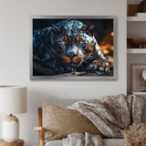 Wild Panter Resting In The Sun - Panther Canvas Wall Art