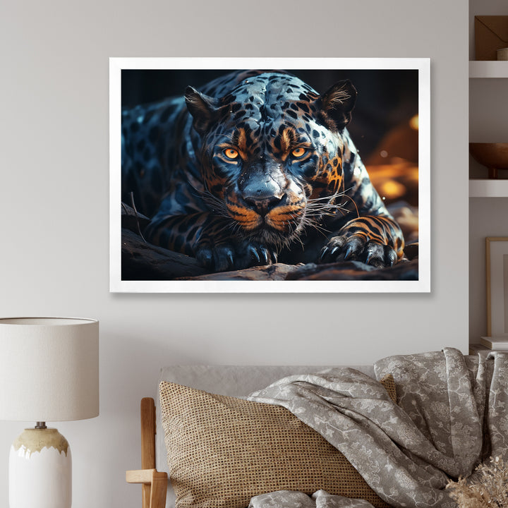 Wild Panter Resting In The Sun - Panther Canvas Wall Art