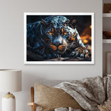 Wild Panter Resting In The Sun - Panther Canvas Wall Art