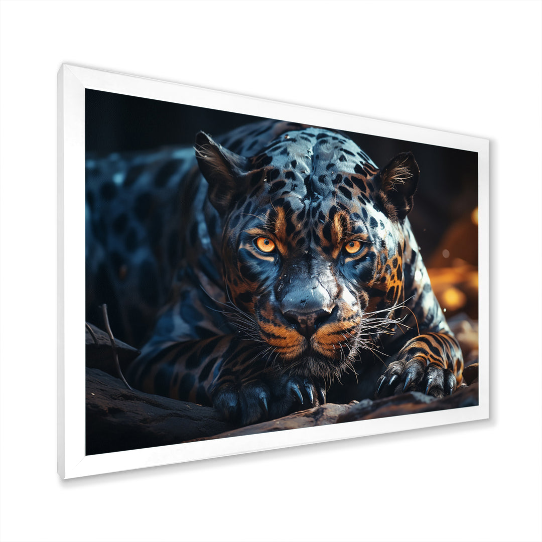 Wild Panter Resting In The Sun - Panther Canvas Wall Art