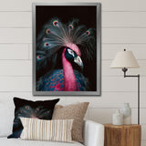 Portrait Of Pink Peacock - Peacock Wall Decor