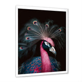 Portrait Of Pink Peacock - Peacock Wall Decor