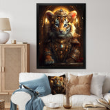 Cute Little Royal Tiger - Tiger Bedroom Wall Art