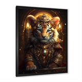 Cute Little Royal Tiger - Tiger Bedroom Wall Art