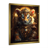 Cute Little Royal Tiger - Tiger Bedroom Wall Art