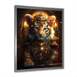 Cute Little Royal Tiger - Tiger Bedroom Wall Art