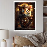 Cute Little Royal Tiger - Tiger Bedroom Wall Art