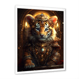 Cute Little Royal Tiger - Tiger Bedroom Wall Art