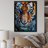 Portrait Of A Wild Tiger Nature Photography - Tiger Canvas Wall Art