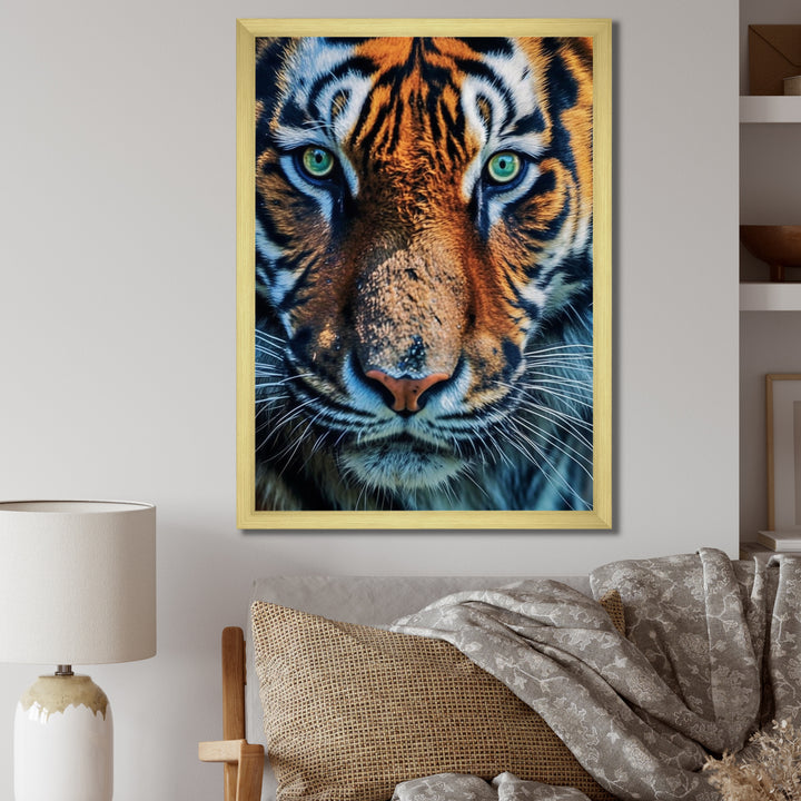 Portrait Of A Wild Tiger Nature Photography - Tiger Canvas Wall Art