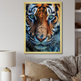Portrait Of A Wild Tiger Nature Photography - Tiger Canvas Wall Art