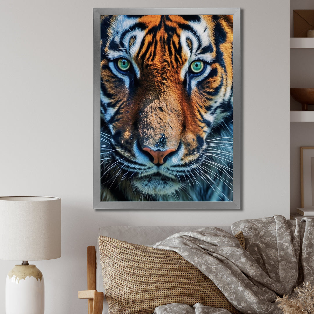 Portrait Of A Wild Tiger Nature Photography - Tiger Canvas Wall Art