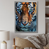 Portrait Of A Wild Tiger Nature Photography - Tiger Canvas Wall Art