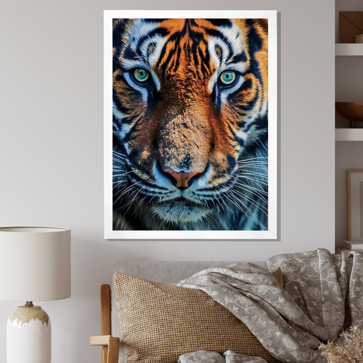 Portrait Of A Wild Tiger Nature Photography - Tiger Canvas Wall Art