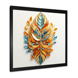 Boho Glam Amber Gold And Turquoise Theater - Feathers Canvas Wall Art