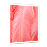 Boho Glam Pink Feather Elegance - Feathers Bedroom Wall Art