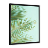 Tropical Palms Leaves Illustration - Feathers Wall Decor