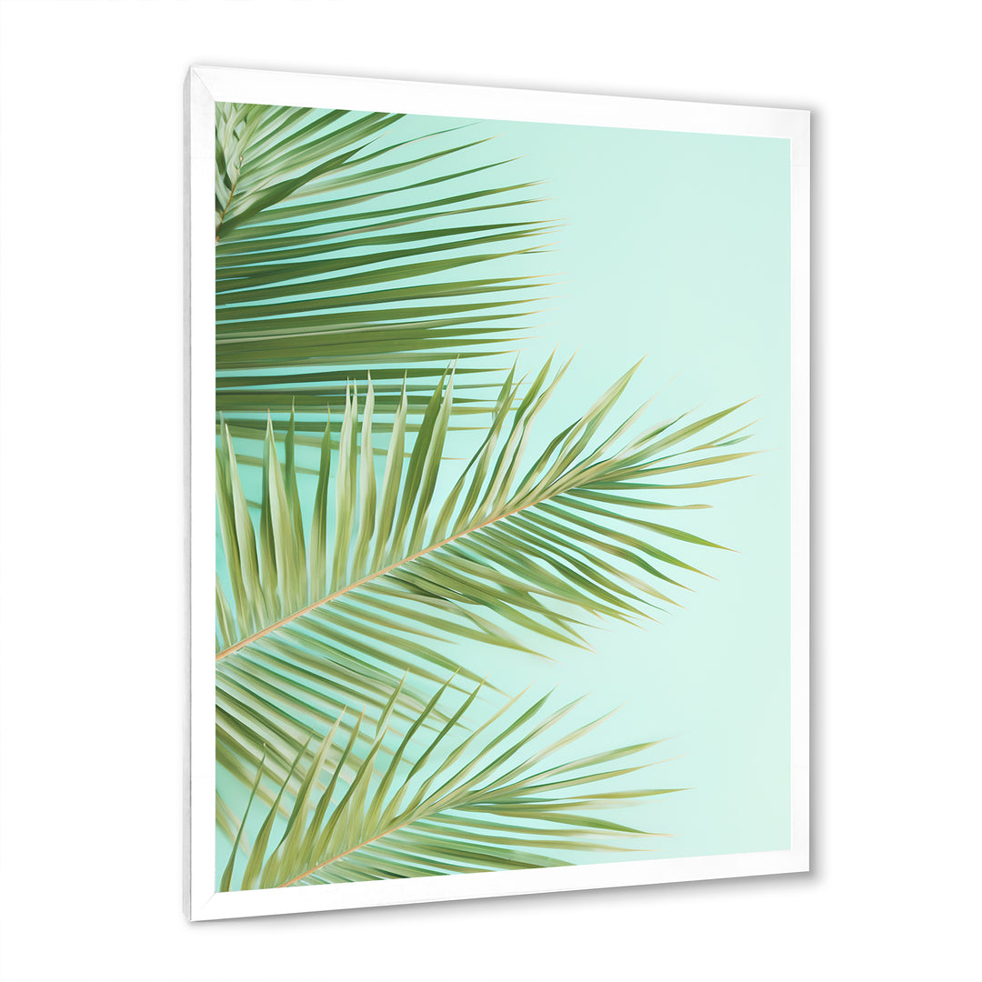 Tropical Palms Leaves Illustration - Feathers Wall Decor