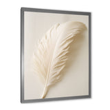 Delicate White Boho Feather - Feathers Wall Decor