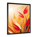 Retro Autumn Leaves In The Meadows - Feathers Wall Art Prints
