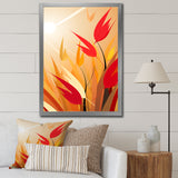 Retro Autumn Leaves In The Meadows - Feathers Wall Art Prints