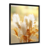 Delicate Spring Blossoming In The Meadows - White Feathers Wall Art