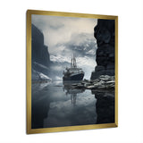 Boat Entering The Fjord - Boat Canvas Wall Art