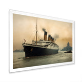 Vintage Photograph Of RMS Titanic - Boat Canvas Wall Art