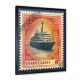 Vintage Postal Stamp RMS Titanic - Boat Canvas Wall Art