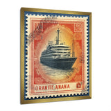 Vintage Postal Stamp RMS Titanic - Boat Canvas Wall Art