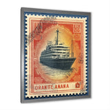Vintage Postal Stamp RMS Titanic - Boat Canvas Wall Art