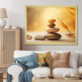 Zen Serenity Cairn Sculpture Balance I - Spiritual Canvas Wall Art