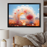 Translucent Floral Rainbow of Love - Classic Cars Canvas Wall Art