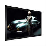 Translucent Floral Rainbow of Love - Classic Cars Canvas Wall Art