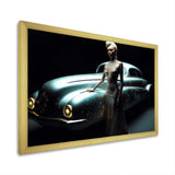 Translucent Floral Rainbow of Love - Classic Cars Canvas Wall Art