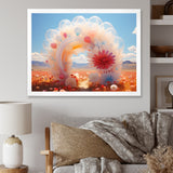 Translucent Floral Rainbow of Love - Classic Cars Canvas Wall Art