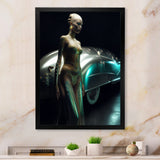 Classic Streamed lined Vintage Car Beauty 1940s - Classic Cars Canvas Wall Art