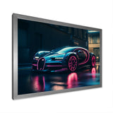 Futuristic Bugatti Sports Car - Cars Race Car Canvas Wall Art