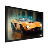 Grand Prix Retro Sports Car - Classic Cars Canvas Wall Art