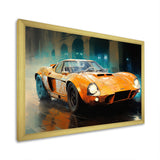 Grand Prix Retro Sports Car - Classic Cars Canvas Wall Art