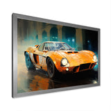 Grand Prix Retro Sports Car - Classic Cars Canvas Wall Art