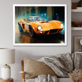 Grand Prix Retro Sports Car - Classic Cars Canvas Wall Art