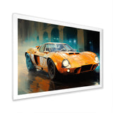 Grand Prix Retro Sports Car - Classic Cars Canvas Wall Art