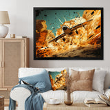 Airplane Taking Off In Full Action - Plane Canvas Wall Art