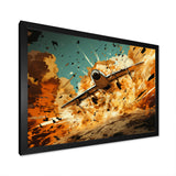 Airplane Taking Off In Full Action - Plane Canvas Wall Art