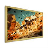 Airplane Taking Off In Full Action - Plane Canvas Wall Art