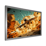 Airplane Taking Off In Full Action - Plane Canvas Wall Art