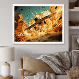 Airplane Taking Off In Full Action - Plane Canvas Wall Art