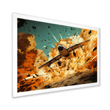 Airplane Taking Off In Full Action - Plane Canvas Wall Art